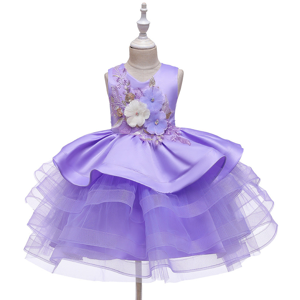 Violet Princess Tulle Birthday/Costume Party Dress LPD094