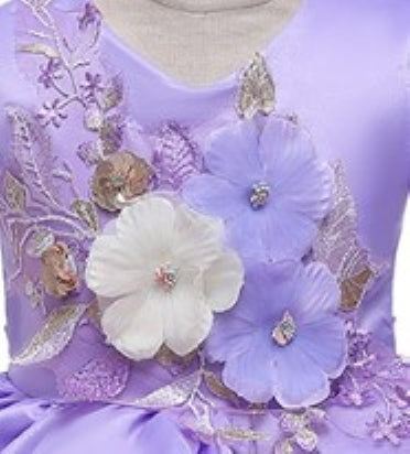 Violet Princess Tulle Birthday/Costume Party Dress LPD094
