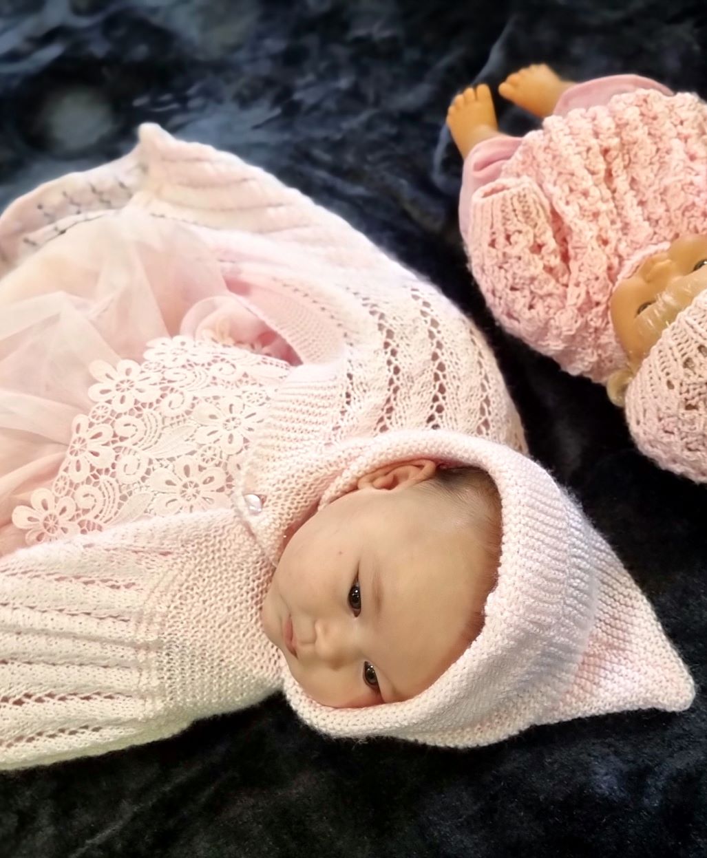 Lil Baby Pink Hoodie Wrap/Cape- LPH003