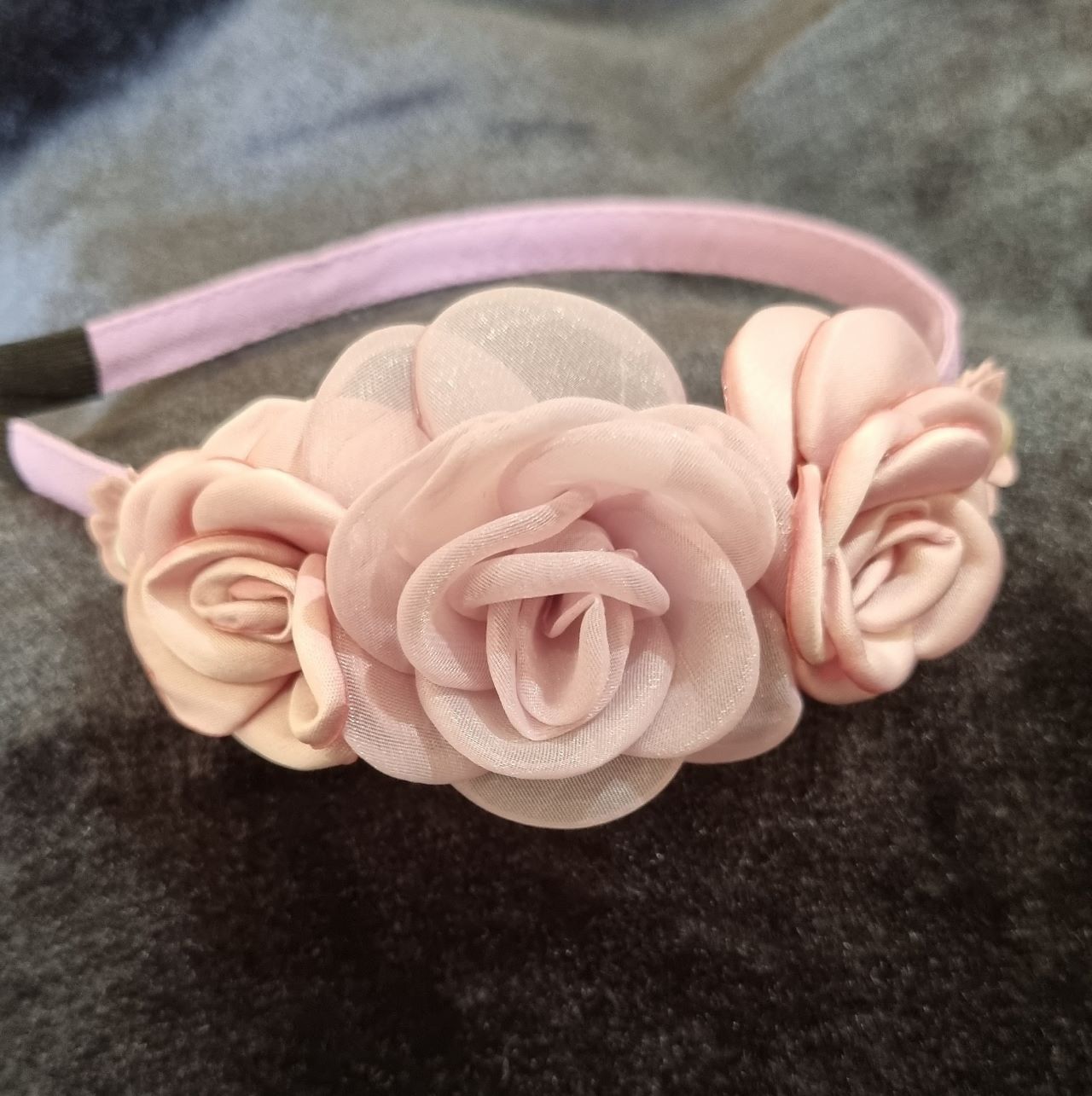 Purple Flower Fabric Headbands LPA010