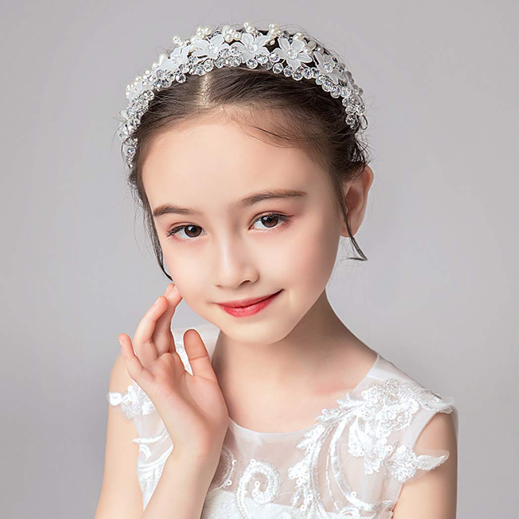 Petal Silver Princess Headband Crown LPA003