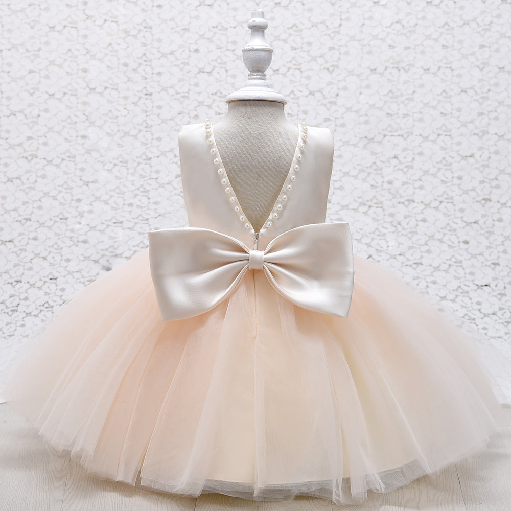 Lyca Champagne Flower Girl, Birthday, Special Occasion Dress- LPD061