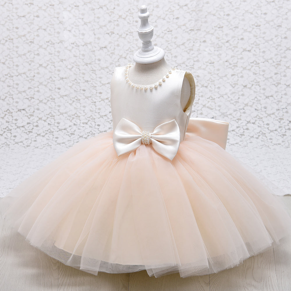 Lyca Champagne Flower Girl, Birthday, Special Occasion Dress- LPD061