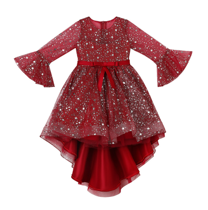 Eevie Red Sparkle Princess Dress LPD100