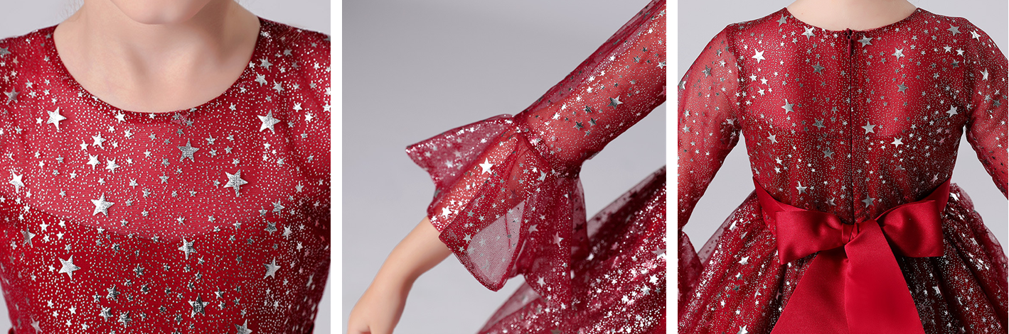 Eevie Red Sparkle Princess Dress LPD100