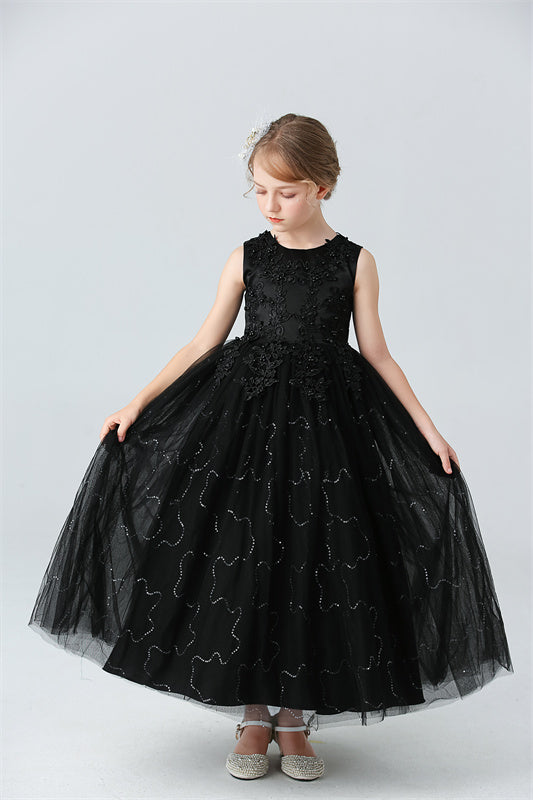 Celia Black Long Dress - LPD019