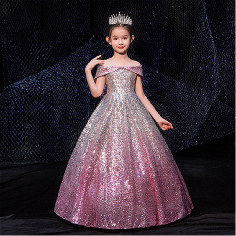 SLPD009 - Formal Sequin Off Shoulder Princess Dress