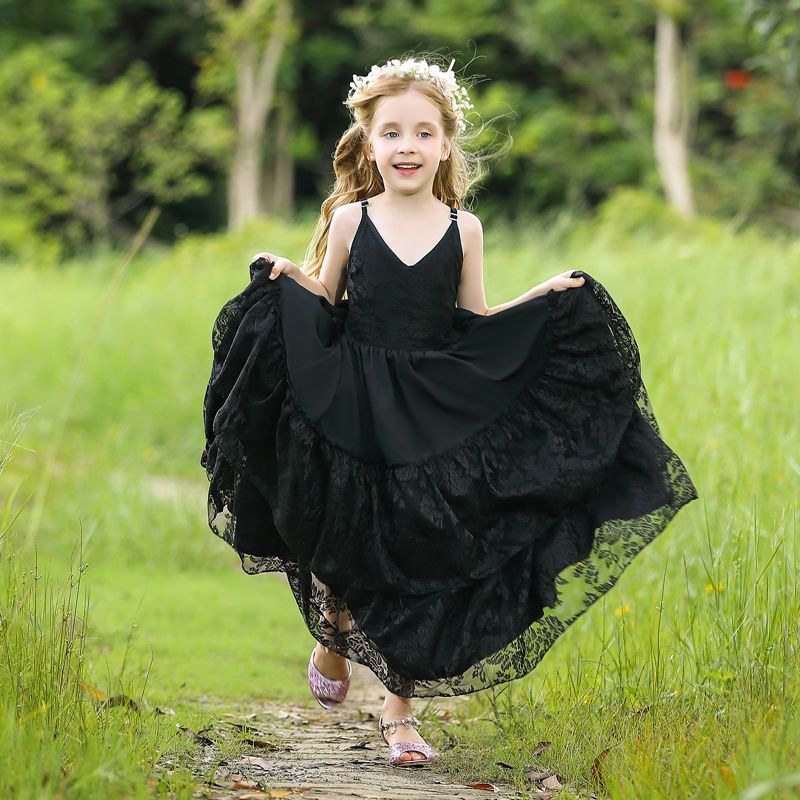 Jaica Black Boho-Chic Lace Dress- LPD076 Lil Posie Jaica Black Boho-Chic Lace Dress- LPD076 Lil Posie