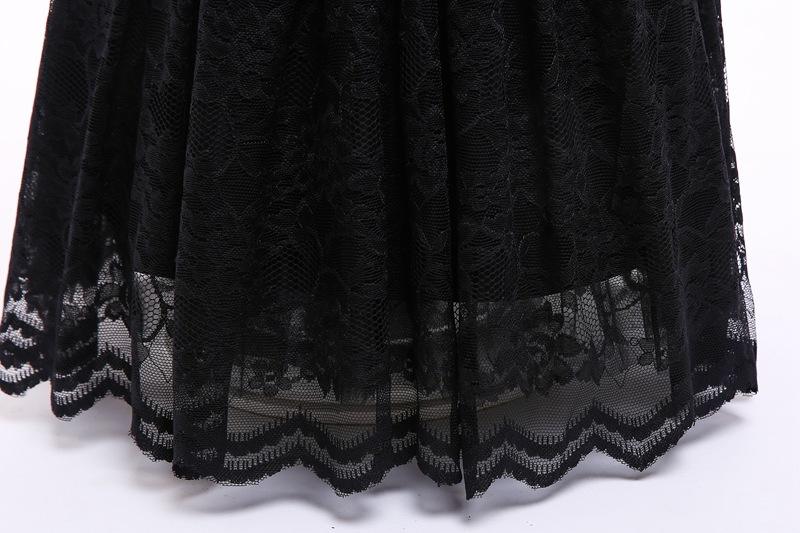 Raelyn Black Lace Flower Girl Dress- LPD082