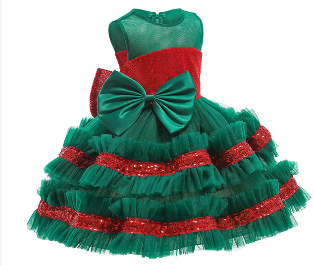Brooklyn Girls Fancy Christmas Dress - LPD047