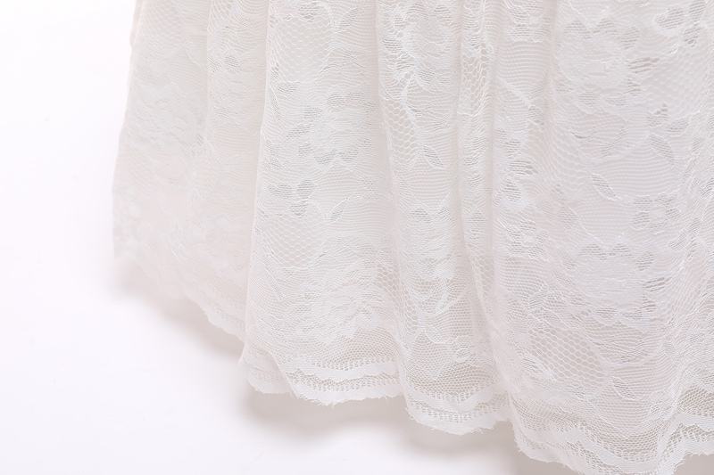 Raelyn White Lace Flower Girl Dress- LPD079