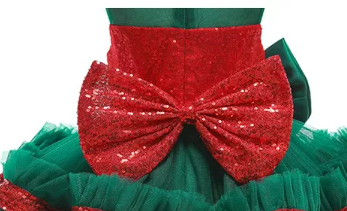 Brooklyn Girls Fancy Christmas Dress - LPD047