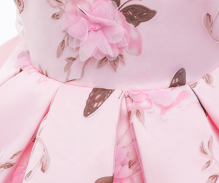 Kacey Floral Pink Maxi Dress- LPD006