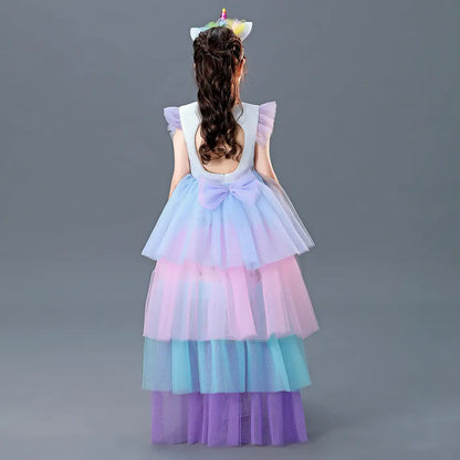 Skyla Rainbow Magical Pony Princess Birthday Dress LPD102