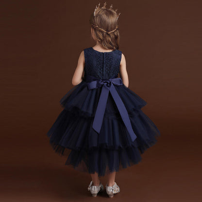 Colleen Blue Navy Tutu Flower Girl/ Birthday Party Dress LPD096