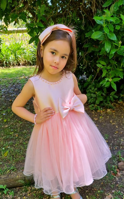 Lyca Pink Flower Girl, Birthday, Special Occasion Dress- LPD060