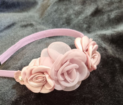 Purple Flower Fabric Headbands LPA010