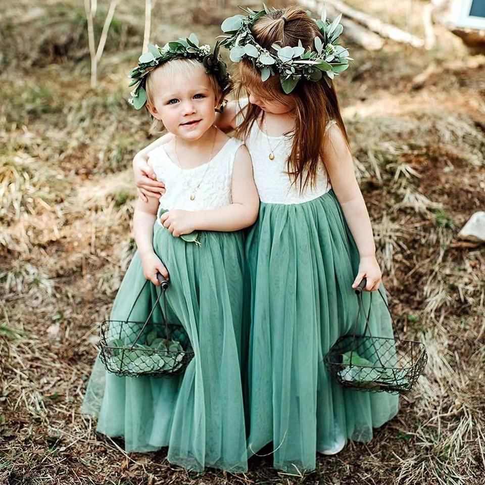 Peppermint flower girl clearance dresses