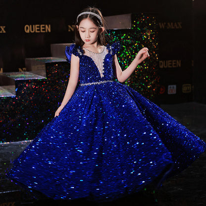 SLPD004 - Elegant Sequin Princess Prom Gown