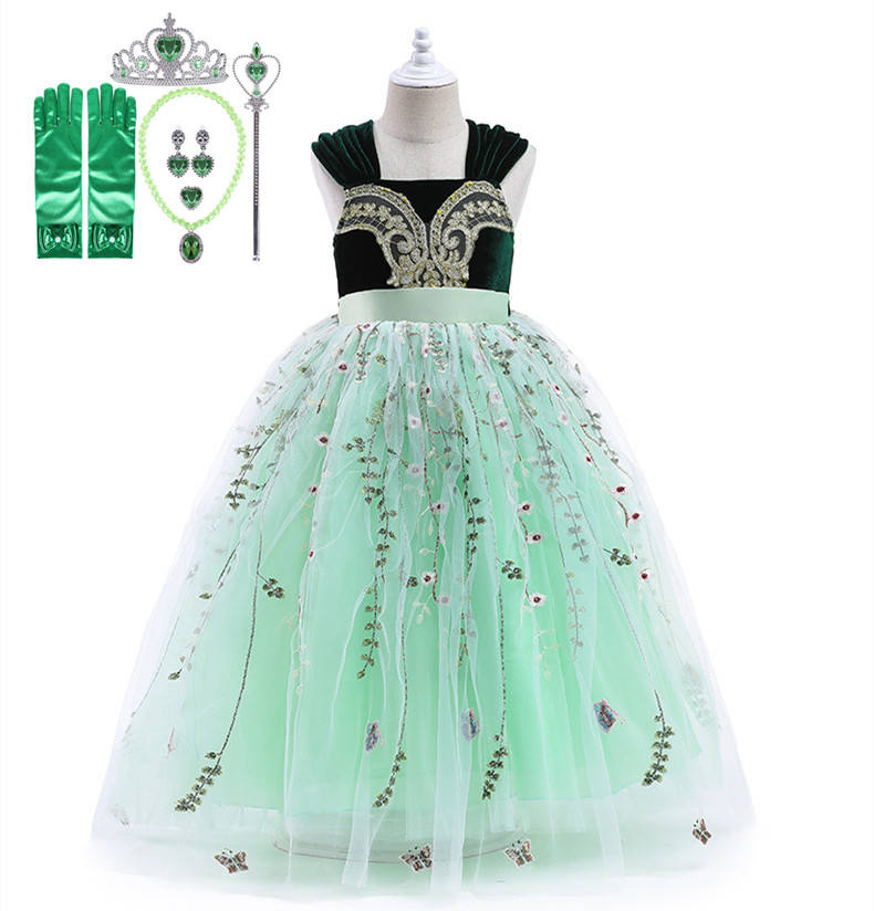 Anna Princess, Birthday, Cosplay Dress and Accessories Set - LPD021