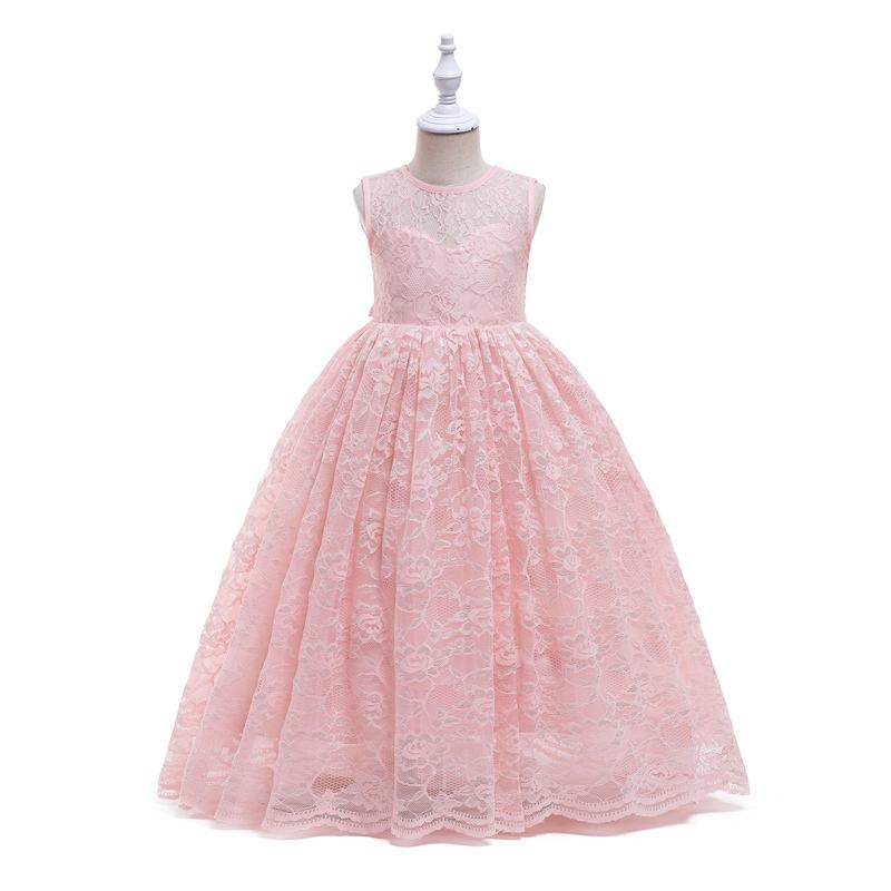 Raelyn Pink Lace Flower Girl Dress- LPD081