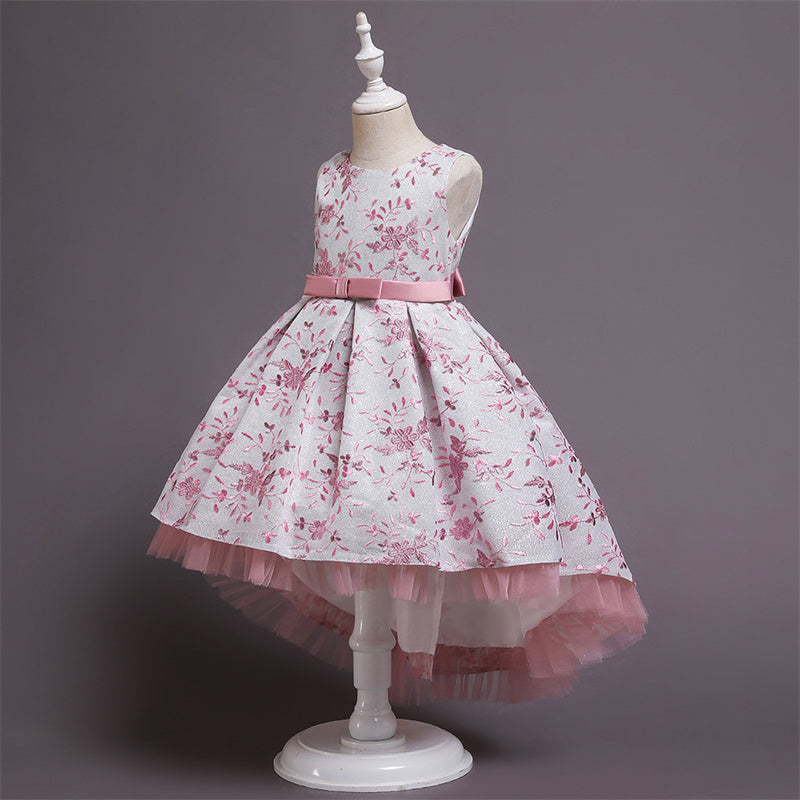 Dianthe Floral Print Pink Dress - LPD026