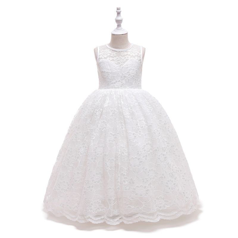Raelyn White Lace Flower Girl Dress- LPD079 – Lil Posie