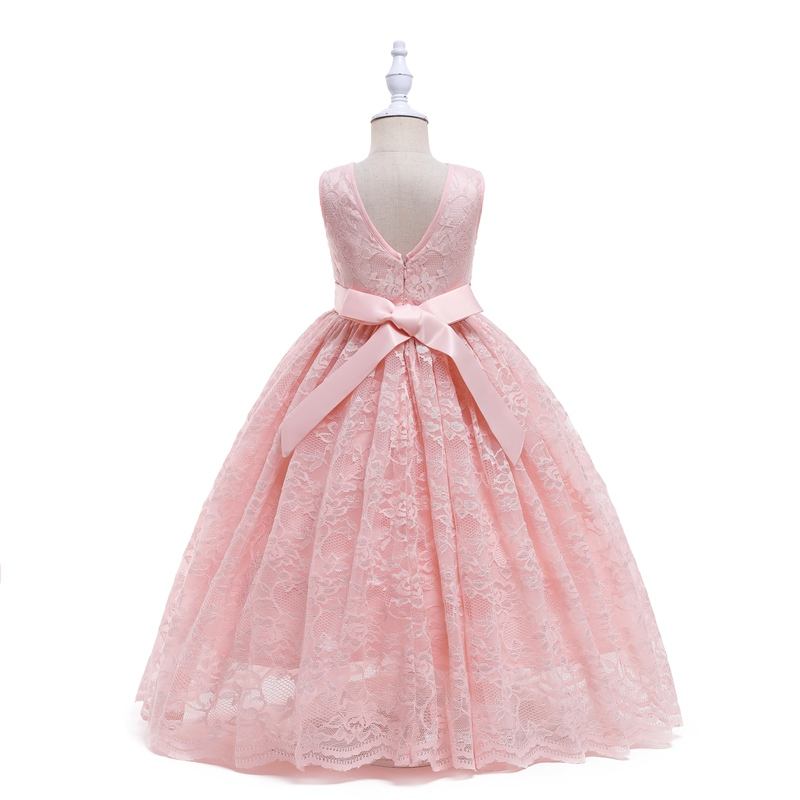 Raelyn Pink Lace Flower Girl Dress- LPD081