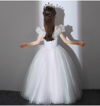 SLPD016 Princess Flower Girl, Prom Ball Gown