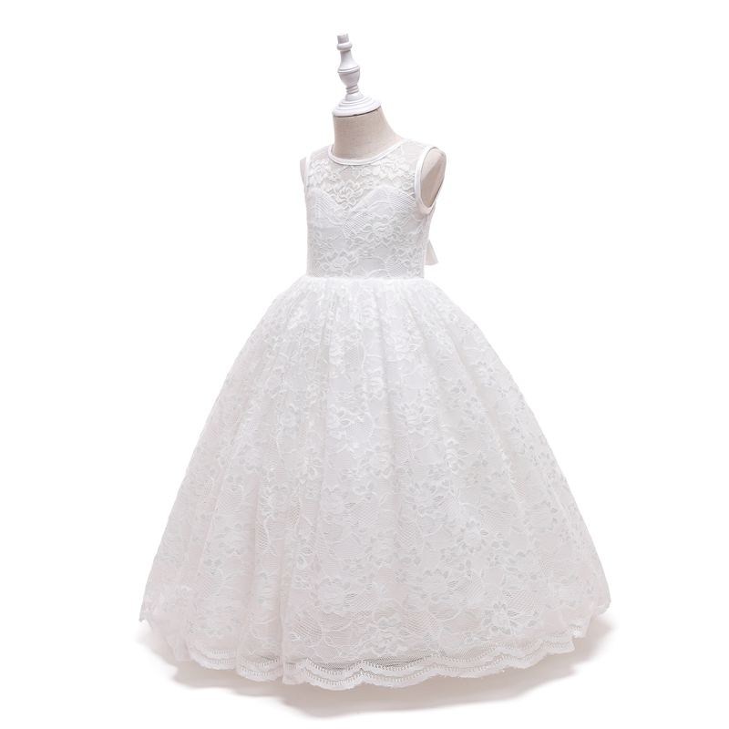 Raelyn White Lace Flower Girl Dress- LPD079