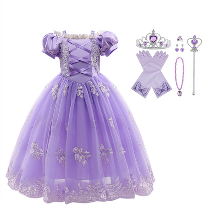 Sofia Princess, Birthday/ Cosplay Dress with Accessories - LPD017