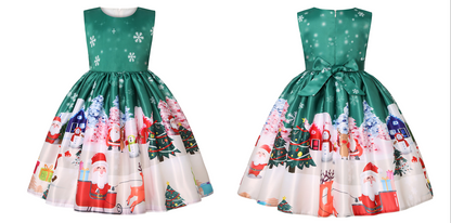 Girly Green Christmas Dainty Dress - LPD039