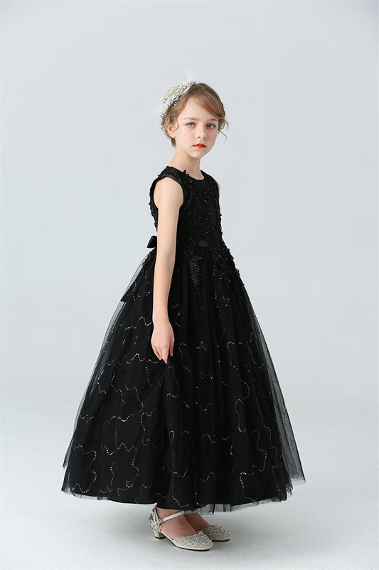 Celia Black Long Ball Gown - LPD019