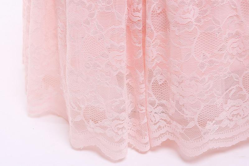 Raelyn Pink Lace Flower Girl Dress- LPD081