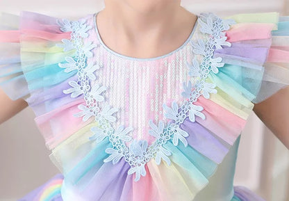 Bianca Rainbow Cake Party Dress- LPD013