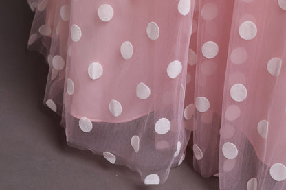 Polka Pink Ball Gown - LPD051