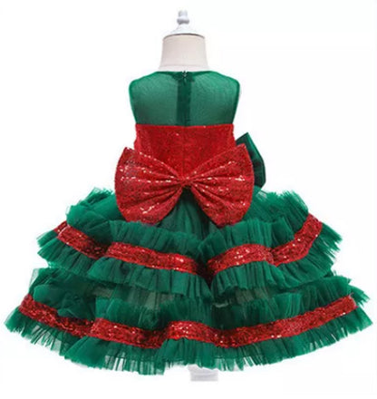 Brooklyn Girls Fancy Christmas Dress - LPD047