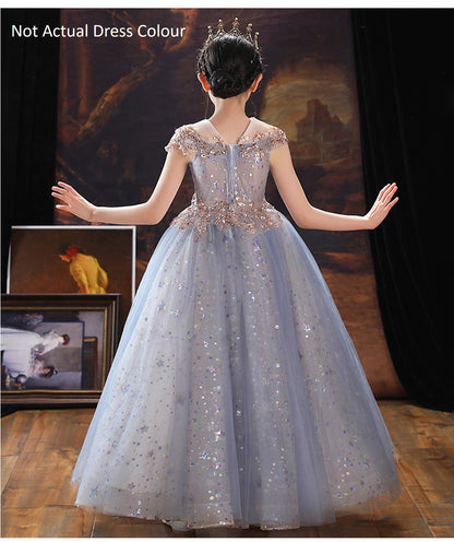 Valerie Purple Elegant Princess Ball Gown