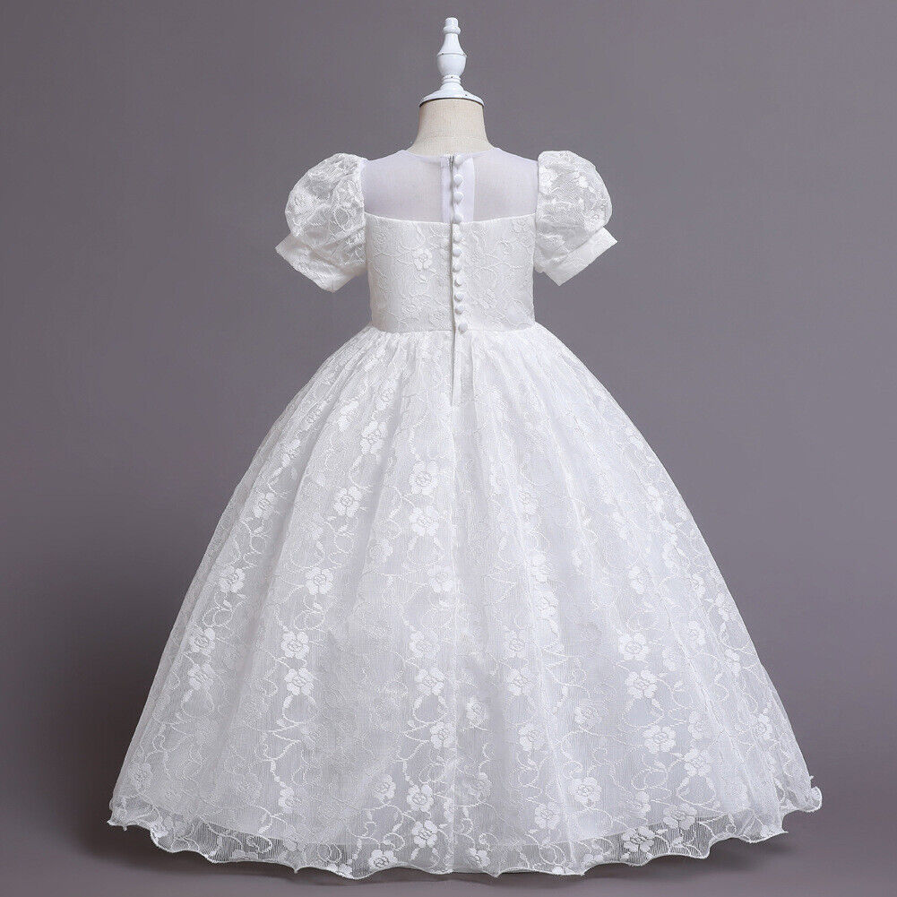 Angeline White Flower Girl, Holy Communion, Formal Dress- LPD009